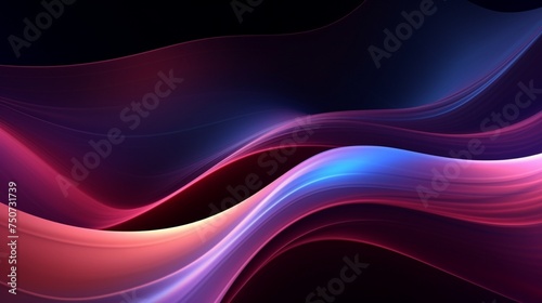 abstract background with colorful neon glowing wavy lines Modern wallpaper