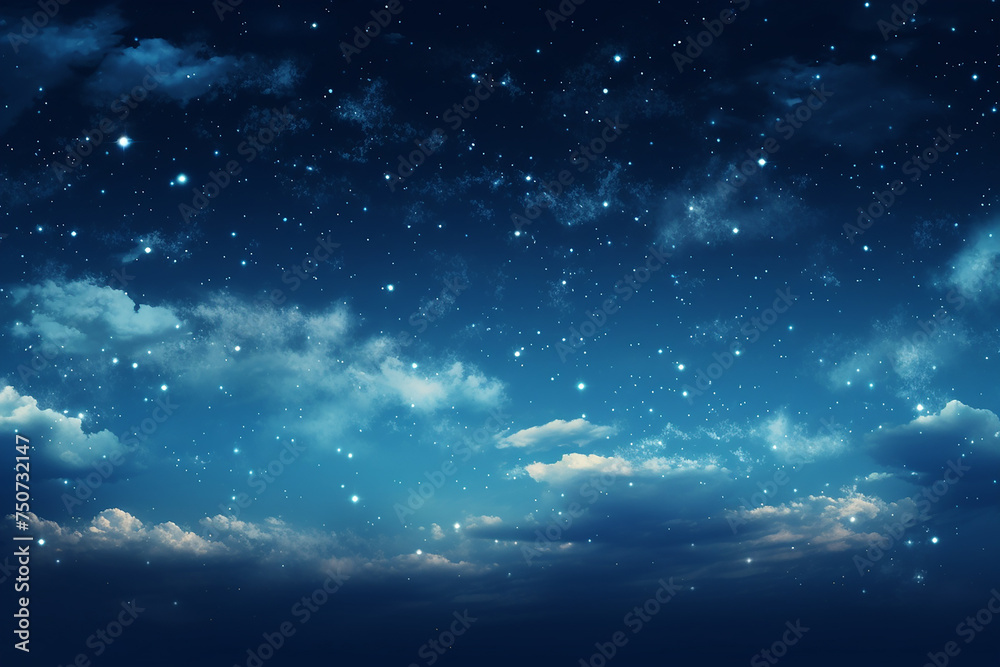 a beautiful view of the night sky filled with stars