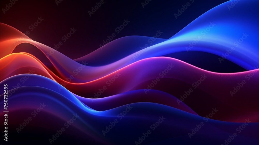 abstract background with colorful neon glowing wavy lines Modern wallpaper abstract background with colorful neon glowing wavy lines Modern wallpaper