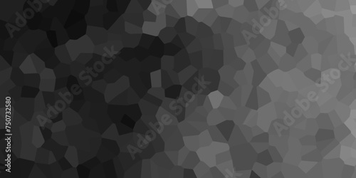 Abstract black and gray broken stained glass background design with line. geometric polygonal background with different figures. low poly crystal mosaic background. geometric triangle shape.