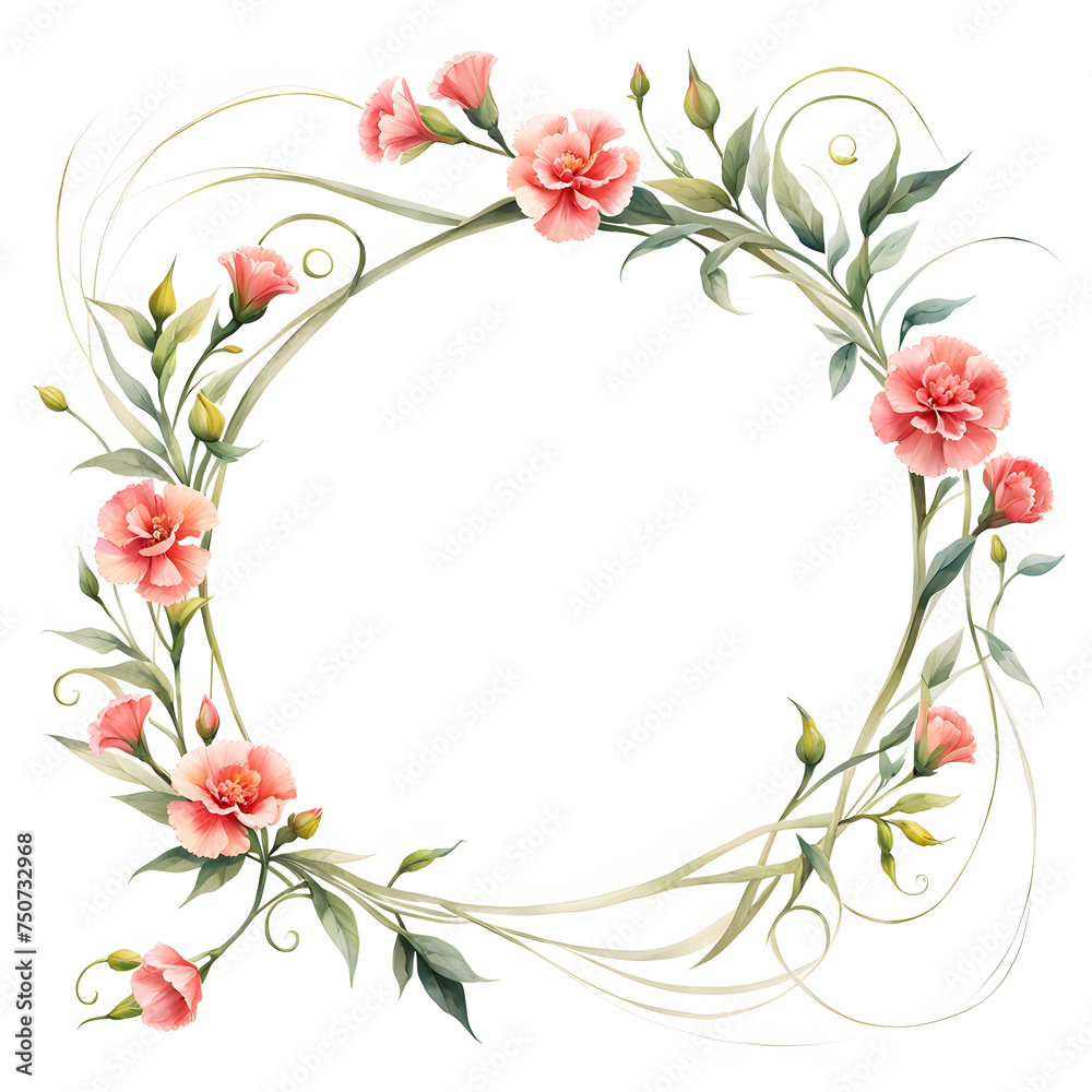 mini-carnation-floral-frame-dominates-a-minimalist-style-flat-illustration-watercolor-essence