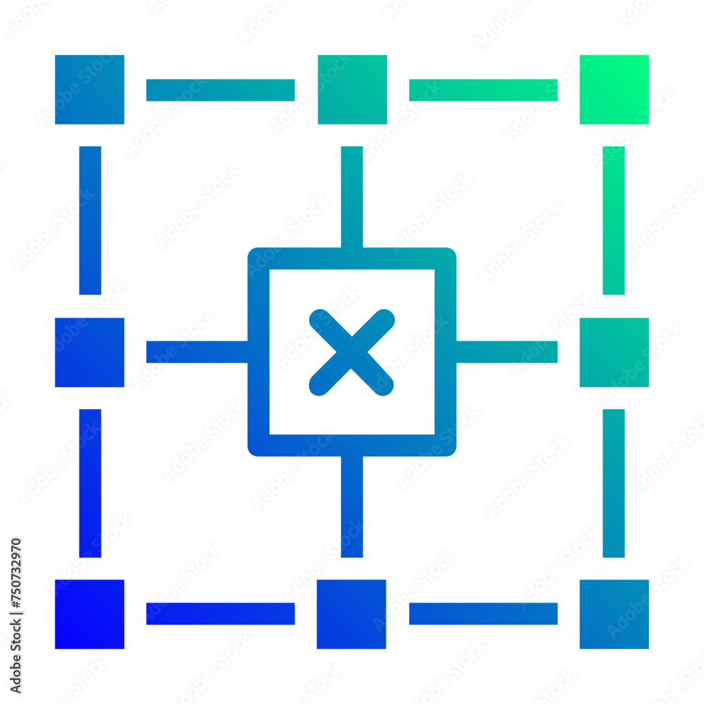 Fototapeta premium block icon