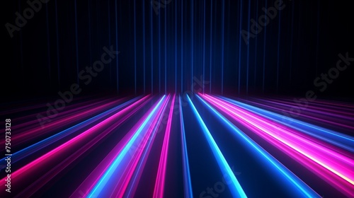 abstract background with vertical pink blue neon lines glowing in the dark Digital ultraviolet wallpaper