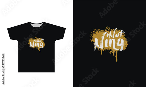 Nothing T Shirt Design Graphic