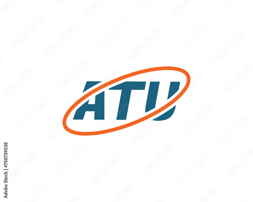 Fototapeta premium ATU logo design vector template