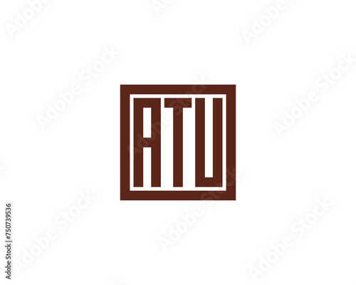 ATU logo design vector template