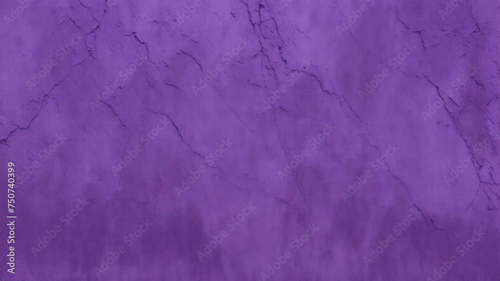 Abstract grunge decorative relief Purple stucco wall texture