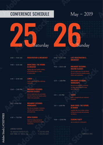 Conference Event Poster Flyer Template