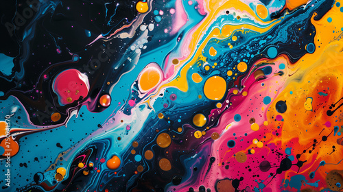 Splatter Spectrum: Bold Contrasts in Abstract Expression