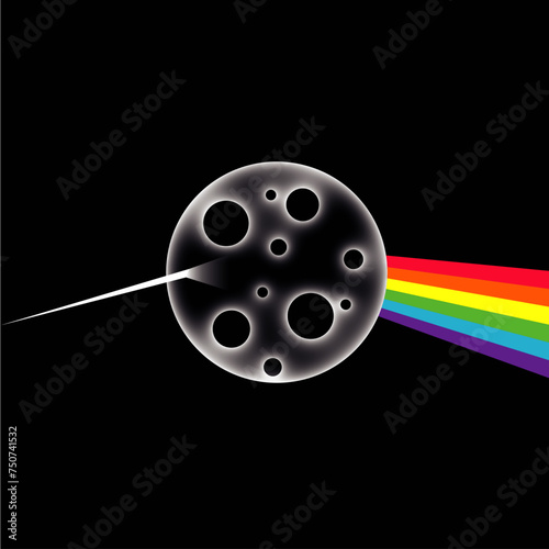 Dark side of the moon, Triangle, œil, œil, prisme, lumière, arc-en-ciel, Sphère, lune, terre, homme, silhouette, prisme, symbole, cœur, cœur, nuage, cloud, psychédélique, rock, musique, extra-terrestr