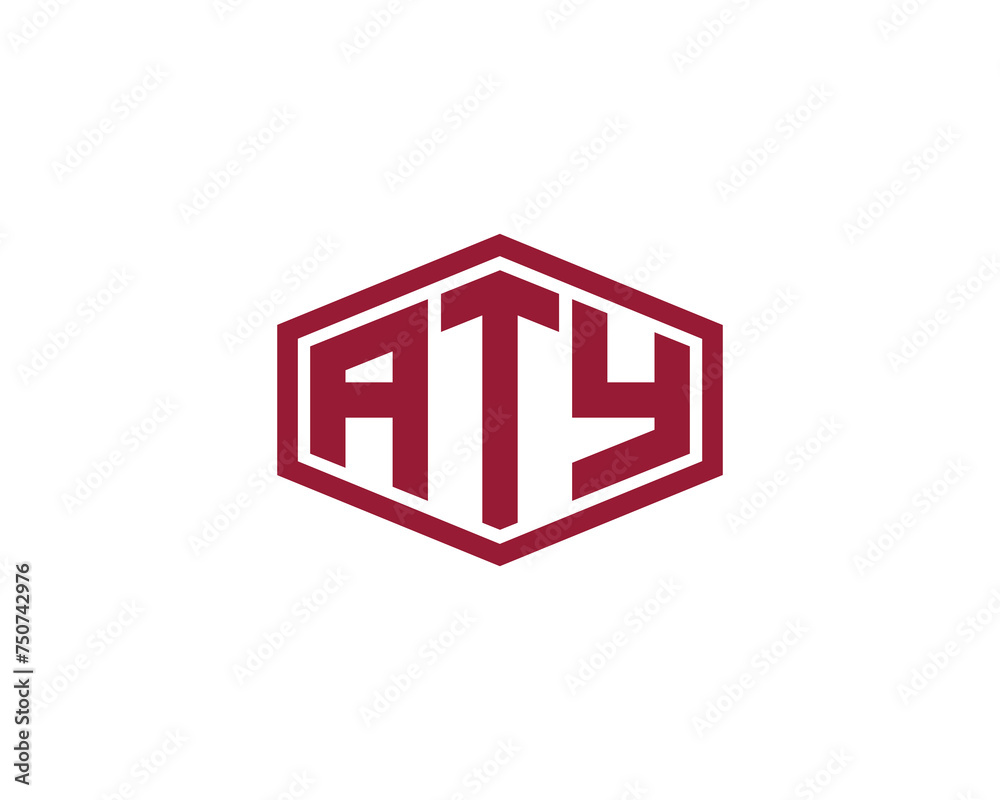 ATY logo design vector template ATY logo design vector template