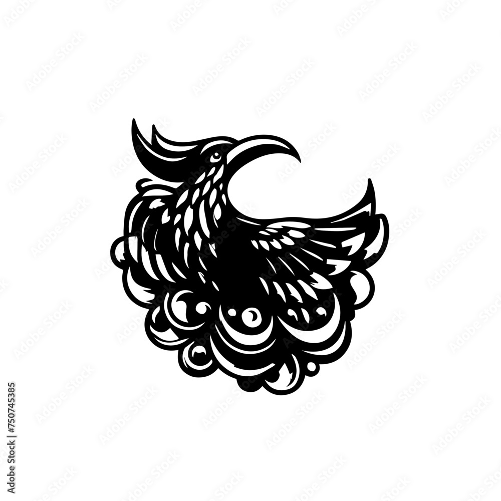 Obraz premium abstract phoenix icon