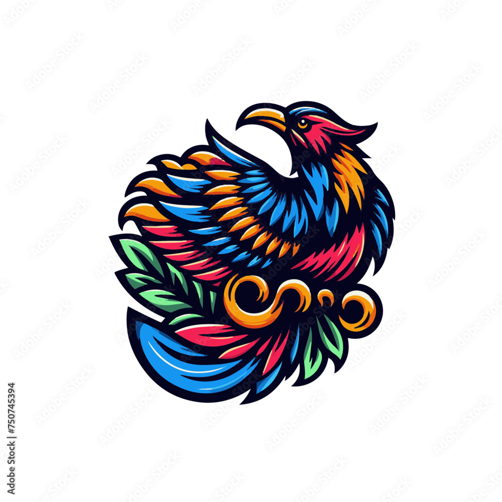 Obraz premium abstract phoenix icon