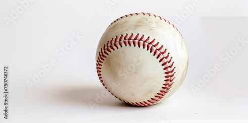 Clean and clear image of a classic baseball isolated on a white background