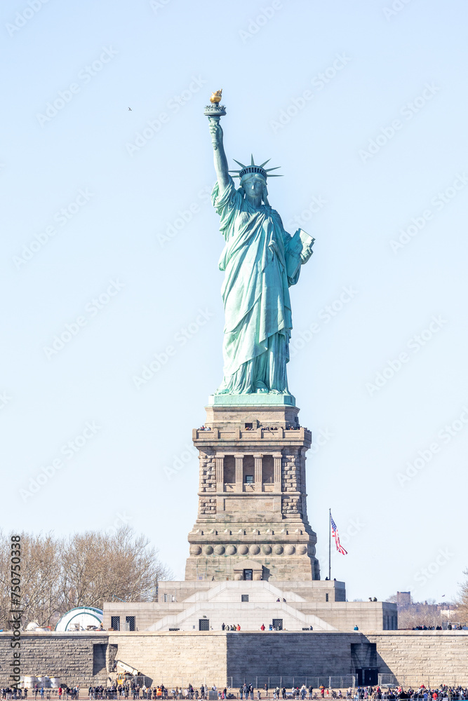 Fototapeta premium Close up view of the statue of Liberty