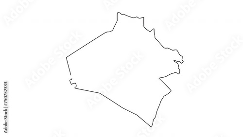 animated sketch map of Ramadi in Iraq photo