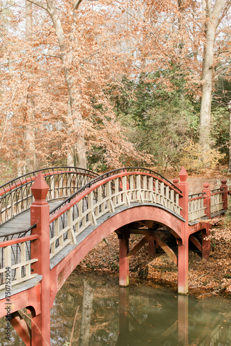 bridge over the river in the Fall.