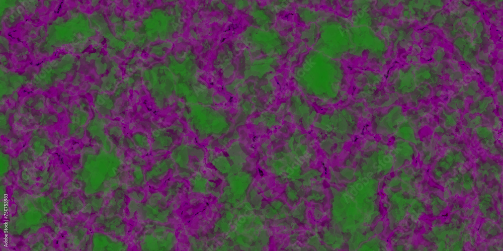 purple and green marble texture and background for design. Linear wave Voronoi magic noise wallpaper. Marble texture. Paint splash. Colorful fluid.