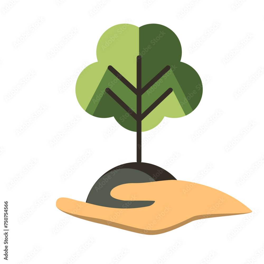 vector illustration of a tree icon, arbor day, green earth vector illustration of a tree icon, arbor day, green earth