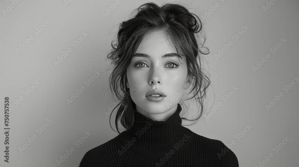 Woman in Black and White Woman in Black and White