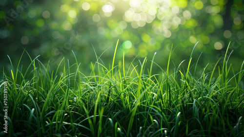 Grass bottom border on white