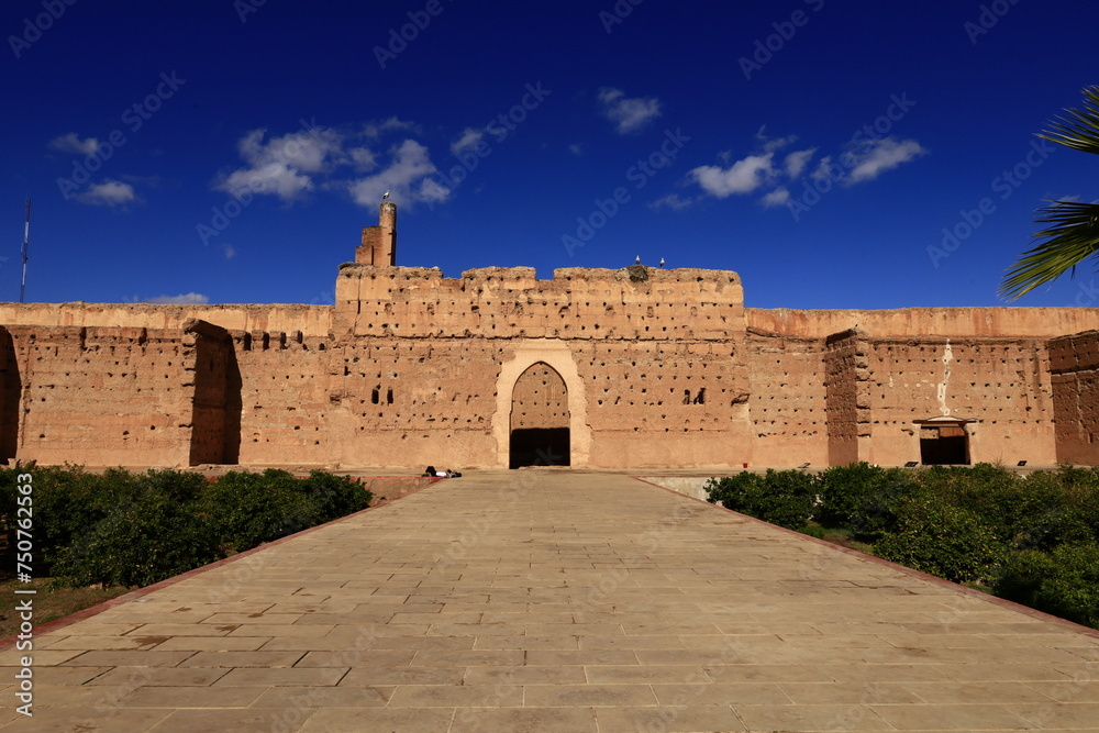 El Badi Palace is a ruined palace located in Marrakesh, Morocco