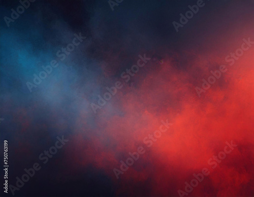 Black anthracite background, red and blue gradients, space for text