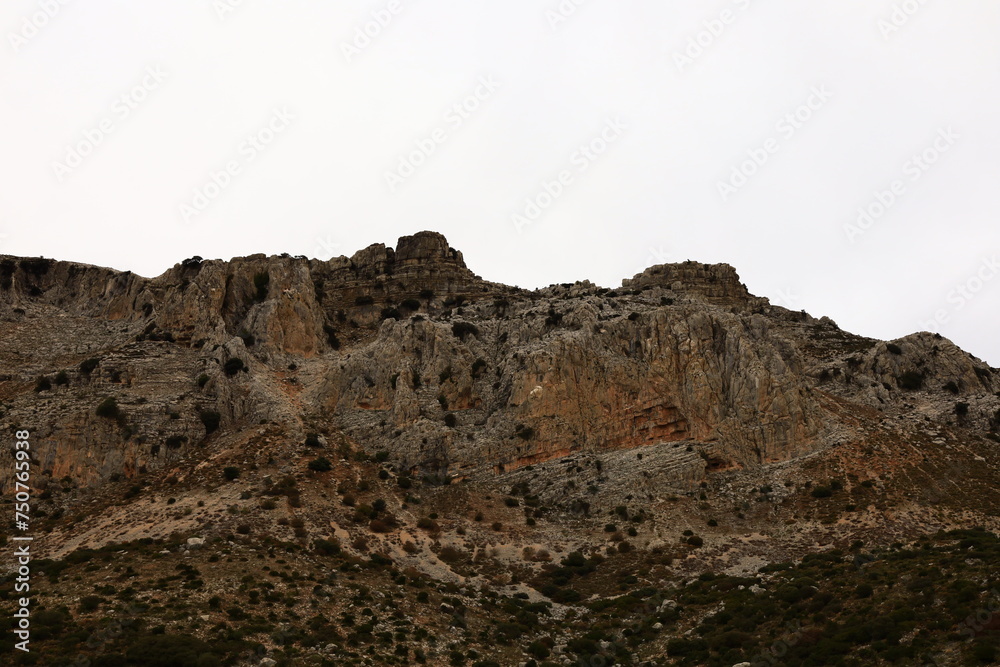 El Torcal de Antequera is a nature reserve in the Sierra del Torcal mountain range located south of the city of Antequera, in the province of Málaga - obrazy, fototapety, plakaty 