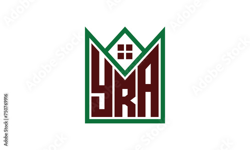 YRA initial letter real estate builders logo design vector. construction, housing, home marker, property, building, apartment, flat, compartment, business, corporate, house rent, rental, commercial photo