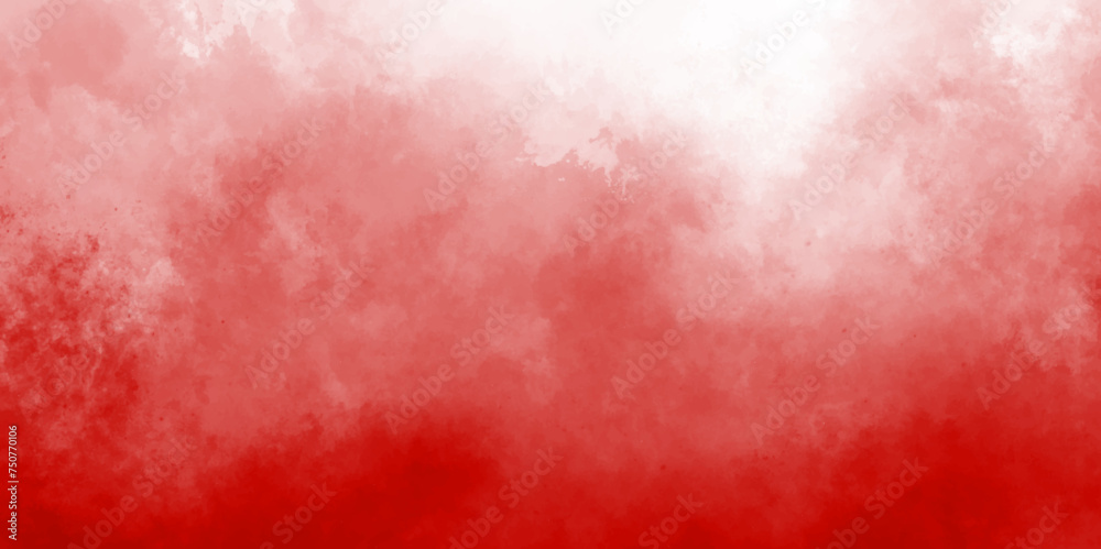 Abstract red watercolor background textures on white.  Pink sky with white clouds and blurred pattern. Modern social media post background. soft Pink sky with grey clouds and blurred pattern.