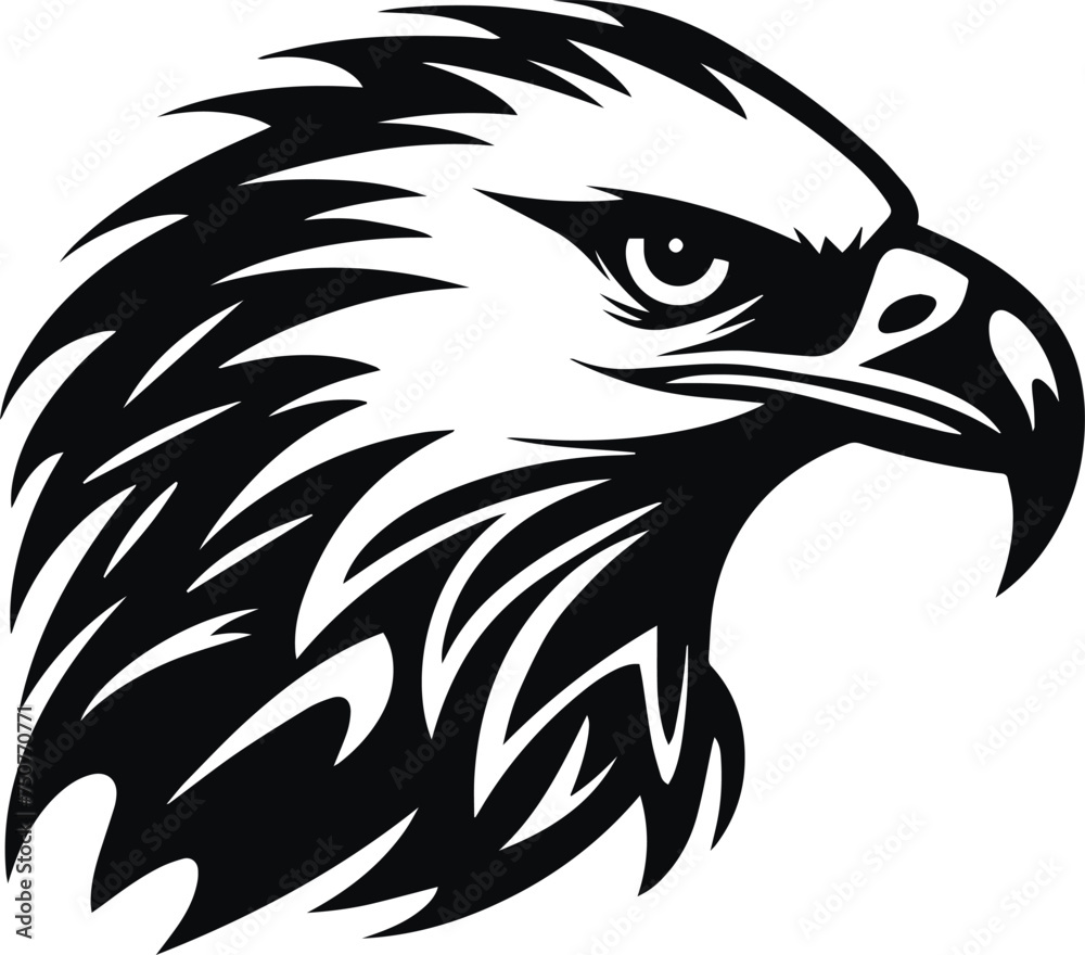 Eagle Head, eagle logo, American eagle, Vector Illustration on a white background Eagle Head, eagle logo, American eagle, Vector Illustration on a white background