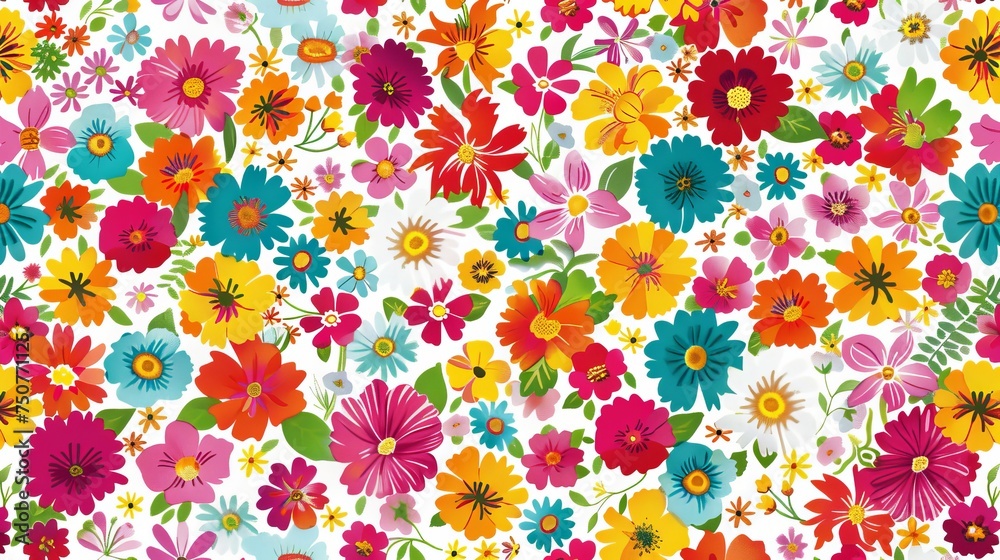 Floral seamless pattern. Easter, springtime, summer time idea Floral seamless pattern. Easter, springtime, summer time idea