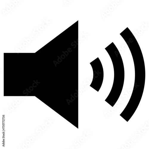 sound icon, simple vector design