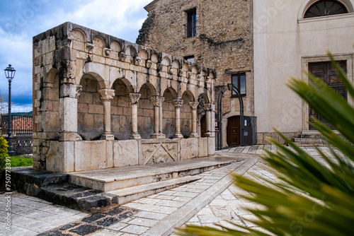 Tableau sur toile The Fontana Fraterna is the monumental fountain symbol of the city of Isernia