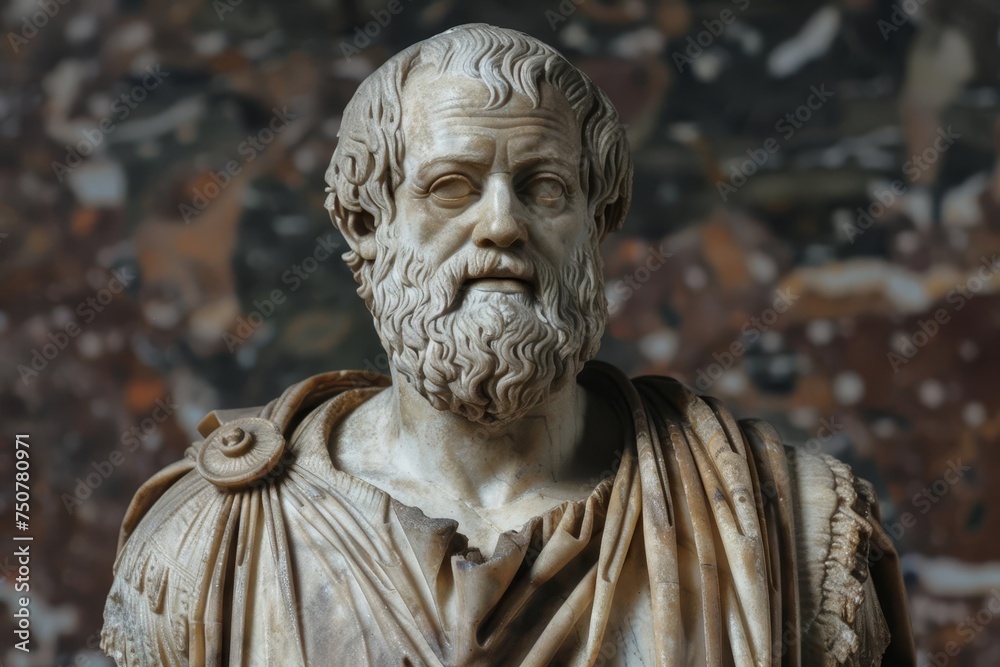 Illustration of aristotle Highlighting the significant contributions of the greek philosopher to ancient philosophy and knowledge