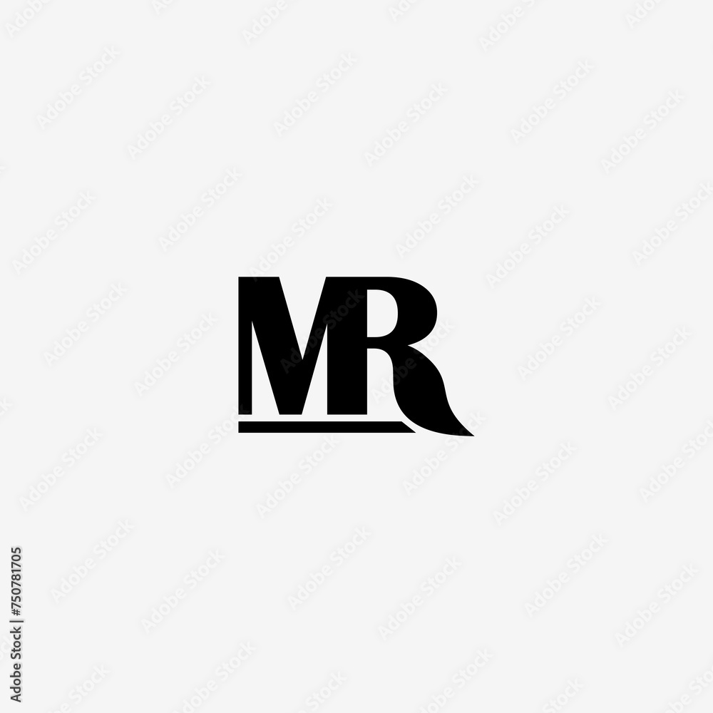 MR Monogram Logo with Gray Background MR Monogram Logo with Gray Background