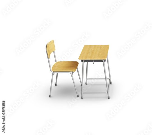                         School Desk and Chair