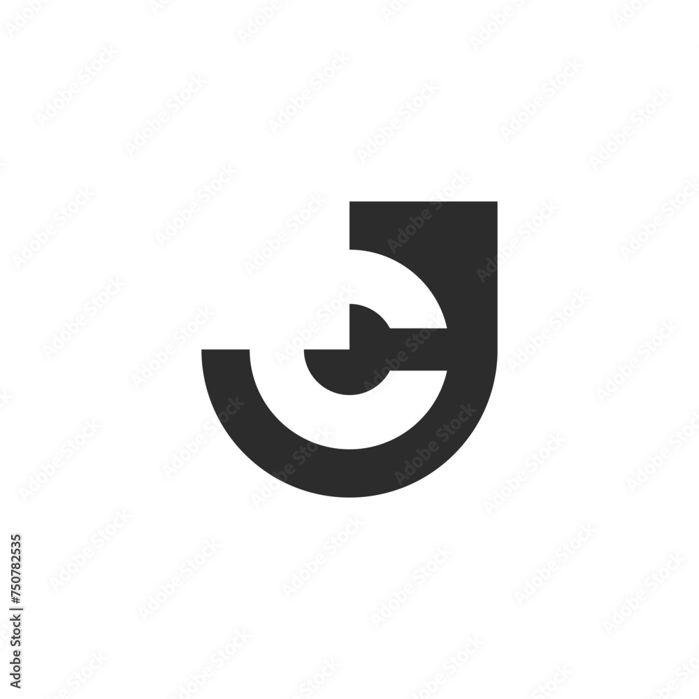JC, CJ, Abstract initial monogram letter alphabet logo design JC, CJ, Abstract initial monogram letter alphabet logo design