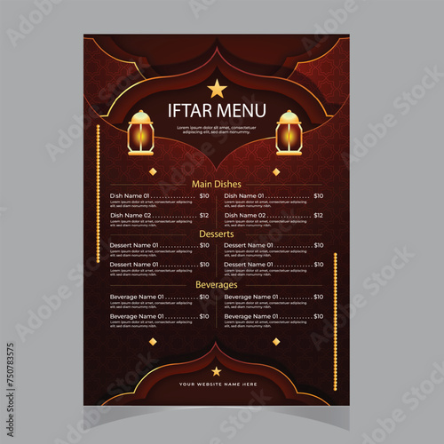 Ramadan special iftar food menu banner design and social media post templateRamadan Kareem Iftar food menu social media story post design. super delicious ramadan food menu web banner template