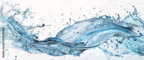 A multitude of water masses colliding and splashing on top of one another, creating cascades and waves of water in a dynamic display of forces.