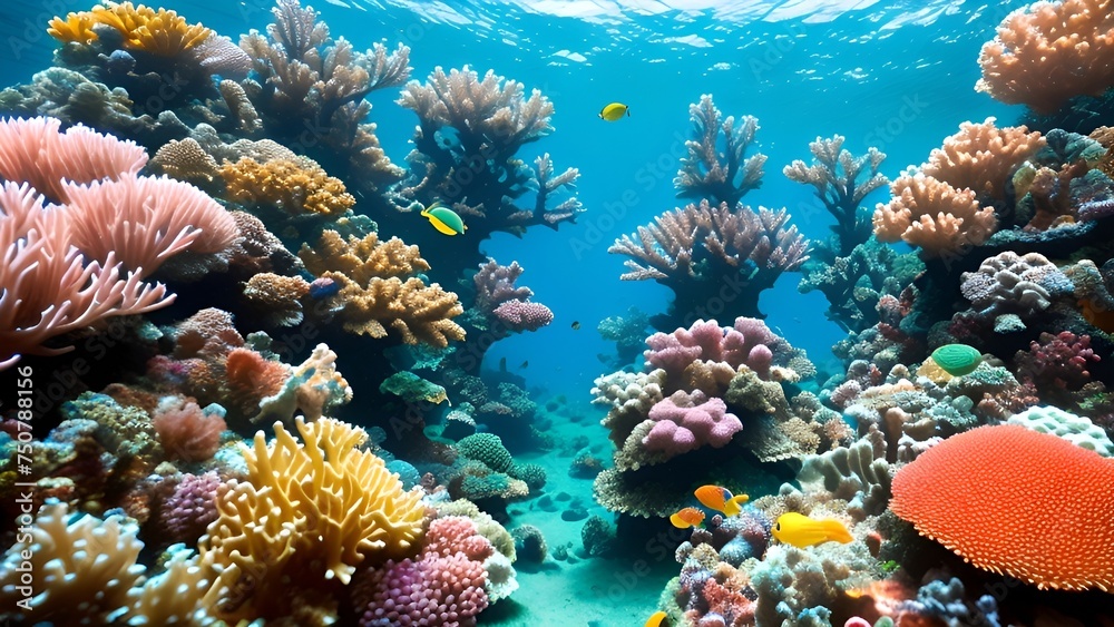 Fototapeta premium Abstrakter Hintergrund für Design - Die magische Welt der Korallen 6.