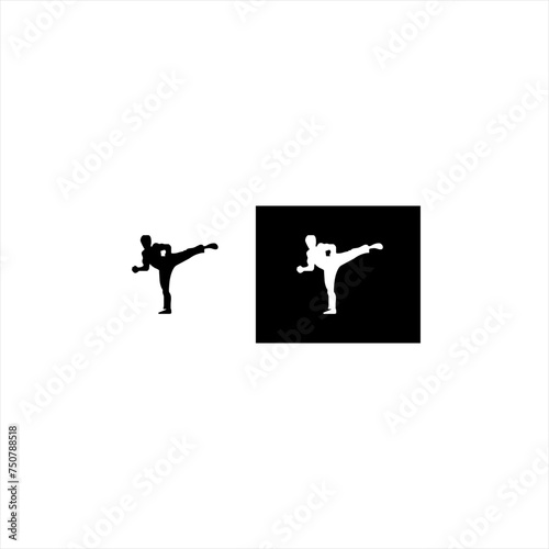 Illustration vector graphic of karate icon