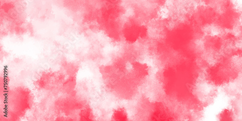 white abstract background with red Smoke effect with fog clouds background. light red velvet smoke texture fantasy smooth watercolor painted art design. light elegant Royal red shades aquarelle paint.