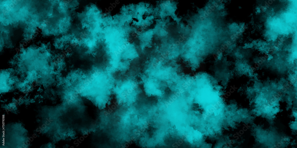 Black and teal pastel smoke abstract beautiful Background.  Watercolor 5ea green grunge abstract painting stylist charming modern texture. Seamless Blue deep sea grunge texture vintage background.