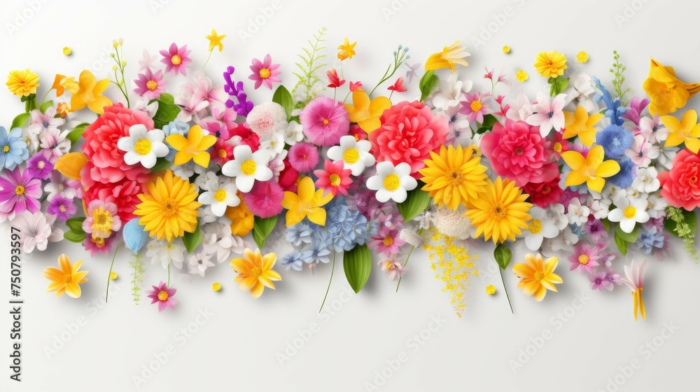Flowers Hanging on a Wall