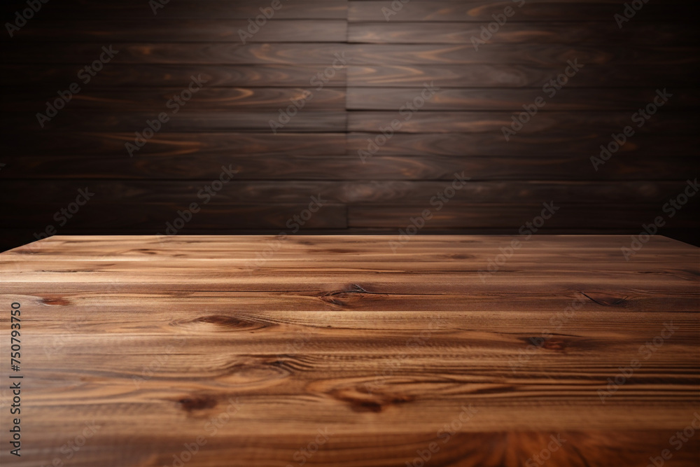 Fototapeta premium wooden floor and wall