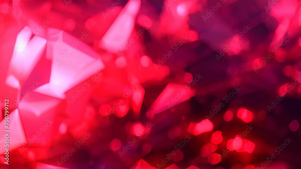 Abstract red crystal background. 3d rendering, 3d illustration. Abstract background red diamond, AI Generated