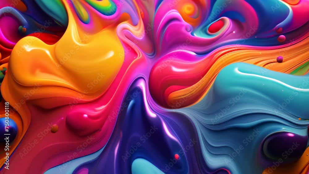Colorful paint mixing in water. Abstract background. 3d rendering, Abstract colorful background. Liquid paint, AI Generated Colorful paint mixing in water. Abstract background. 3d rendering, Abstract colorful background. Liquid paint, AI Generated