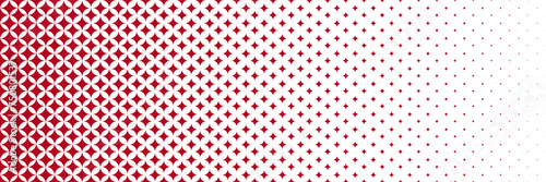 Horizontal gradient of red and white squares halftone texture vector illustration blue and white dot background.