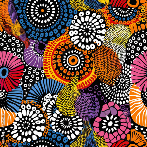 Wallpaper Mural african ankara seamless pattern tile background Torontodigital.ca